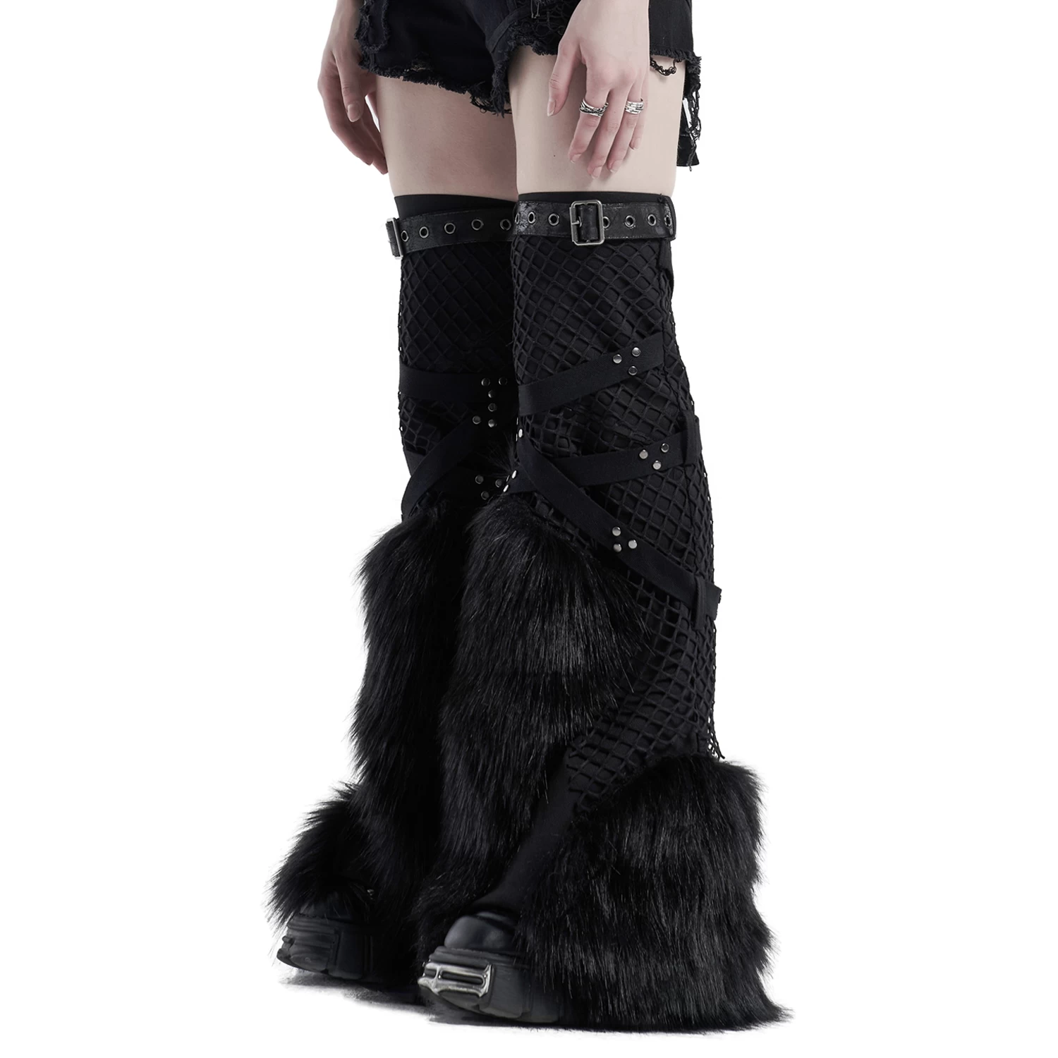 Leg Warmers 'Punk Handsome' Noirs 14 Leg Warmers 'Punk Handsome' Noirs – Image 12