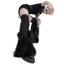 Leg Warmers 'Punk Handsome' Noirs 30 Leg Warmers 'Punk Handsome' Noirs -Magasin De Mode leg warmers punk handsome noirs 8