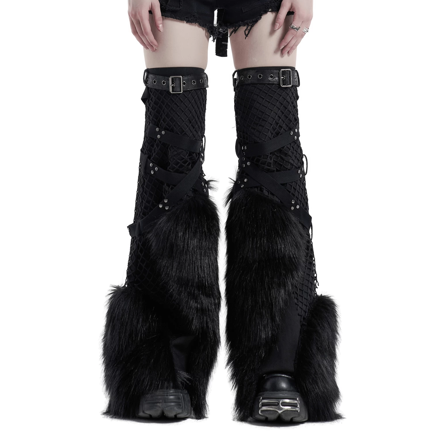 Leg Warmers 'Punk Handsome' Noirs 12 Leg Warmers 'Punk Handsome' Noirs – Image 10