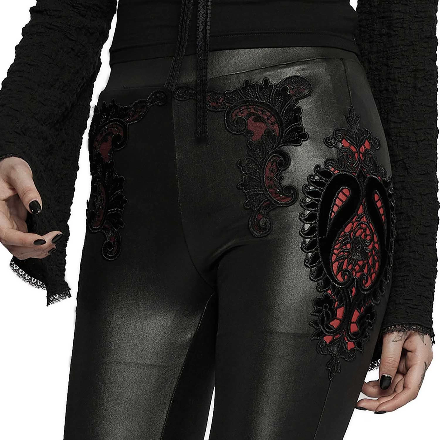 Leggings 'Alluria' Noir Et Rouge 10 Leggings 'Alluria' Noir Et Rouge â Image 8