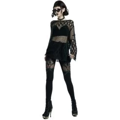 Leggings 'Dark Doll' Noir 20 Leggings 'Dark Doll' Noir -Magasin De Mode leggings dark doll noir 2