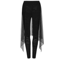 Leggings 'Goth Black Flames' Noir -Magasin De Mode leggings goth black flames noir 10