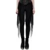Leggings 'Goth Black Flames' Noir -Magasin De Mode leggings goth black flames noir