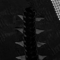 Leggings 'Goth Black Flames' Noir -Magasin De Mode leggings goth black flames noir 13