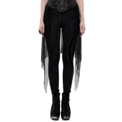 Leggings 'Goth Black Flames' Noir -Magasin De Mode leggings goth black flames noir 4