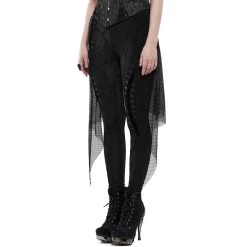 Leggings 'Goth Black Flames' Noir -Magasin De Mode leggings goth black flames noir 6
