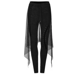 Leggings 'Goth Black Flames' Noir -Magasin De Mode leggings goth black flames noir 9