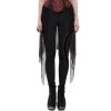 Leggings 'Goth Flames' Noir Et Rouge -Magasin De Mode leggings goth flames noir et rouge