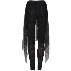 Leggings 'Goth Flames' Noir Et Rouge -Magasin De Mode leggings goth flames noir et rouge 11