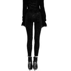 Leggings 'Gothic Retro' Noir -Magasin De Mode leggings gothic retro noir 6