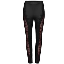 Leggings 'Hecate' Noir Et Bordeaux -Magasin De Mode leggings hecate noir et bordeaux 11