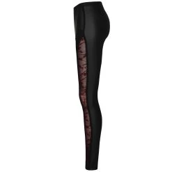Leggings 'Hecate' Noir Et Bordeaux -Magasin De Mode leggings hecate noir et bordeaux 13