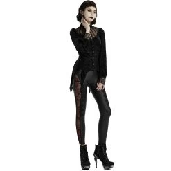 Leggings 'Hecate' Noir Et Bordeaux -Magasin De Mode leggings hecate noir et bordeaux 5
