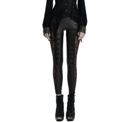 Leggings 'Hecate' Noir Et Bordeaux -Magasin De Mode leggings hecate noir et bordeaux 8