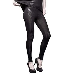 Leggings Noir 'Skeleton Legs' -Magasin De Mode leggings noir skeleton legs 1 5