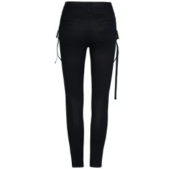 Leggings 'Punk Stretch' Noir Et Vert -Magasin De Mode leggings punk stretch noir et vert 10