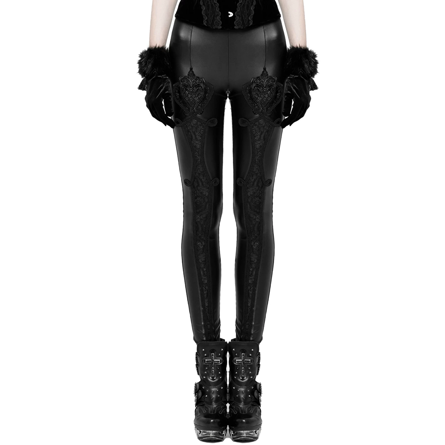 Leggings 'Soiree Gothic' Noir 8 Leggings 'Soiree Gothic' Noir – Image 6