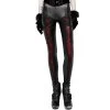 Leggings 'Soiree Gothic' Noir Et Rouge -Magasin De Mode leggings soiree gothic noir et rouge