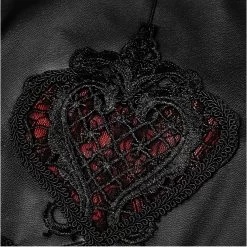 Leggings 'Soiree Gothic' Noir Et Rouge -Magasin De Mode leggings soiree gothic noir et rouge 12