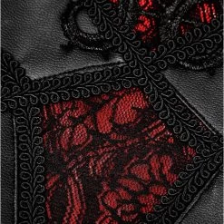 Leggings 'Soiree Gothic' Noir Et Rouge -Magasin De Mode leggings soiree gothic noir et rouge 13