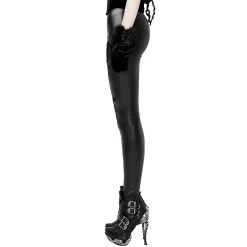 Leggings 'Soiree Gothic' Noir Et Rouge -Magasin De Mode leggings soiree gothic noir et rouge 7