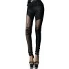 Leggings 'Spiderella' Noir -Magasin De Mode leggings spiderella noir