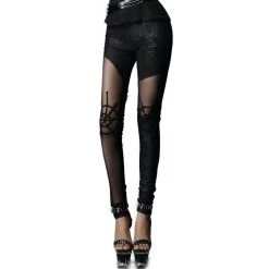 Leggings 'Spiderella' Noir -Magasin De Mode leggings spiderella noir 7