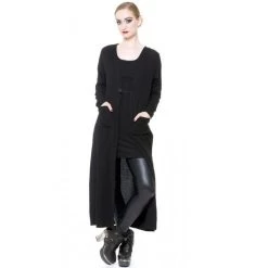 Long Gilet 'Mystic' Noir
