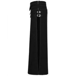 Long Kilt 'Asmodey' En Jacquard Noir -Magasin De Mode long kilt en jacquard asmodey noir 10