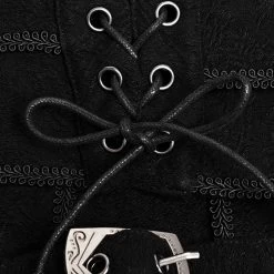 Long Kilt 'Asmodey' En Jacquard Noir -Magasin De Mode long kilt en jacquard asmodey noir 14