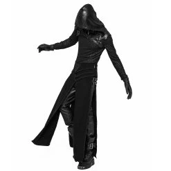 Long Kilt 'Asmodey' En Jacquard Noir -Magasin De Mode long kilt en jacquard asmodey noir 4