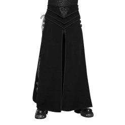 Long Kilt 'Asmodey' En Jacquard Noir -Magasin De Mode long kilt en jacquard asmodey noir 5