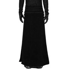 Long Kilt 'Asmodey' En Jacquard Noir -Magasin De Mode long kilt en jacquard asmodey noir 6