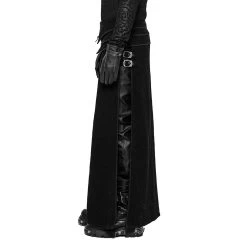 Long Kilt 'Asmodey' En Jacquard Noir -Magasin De Mode long kilt en jacquard asmodey noir 7