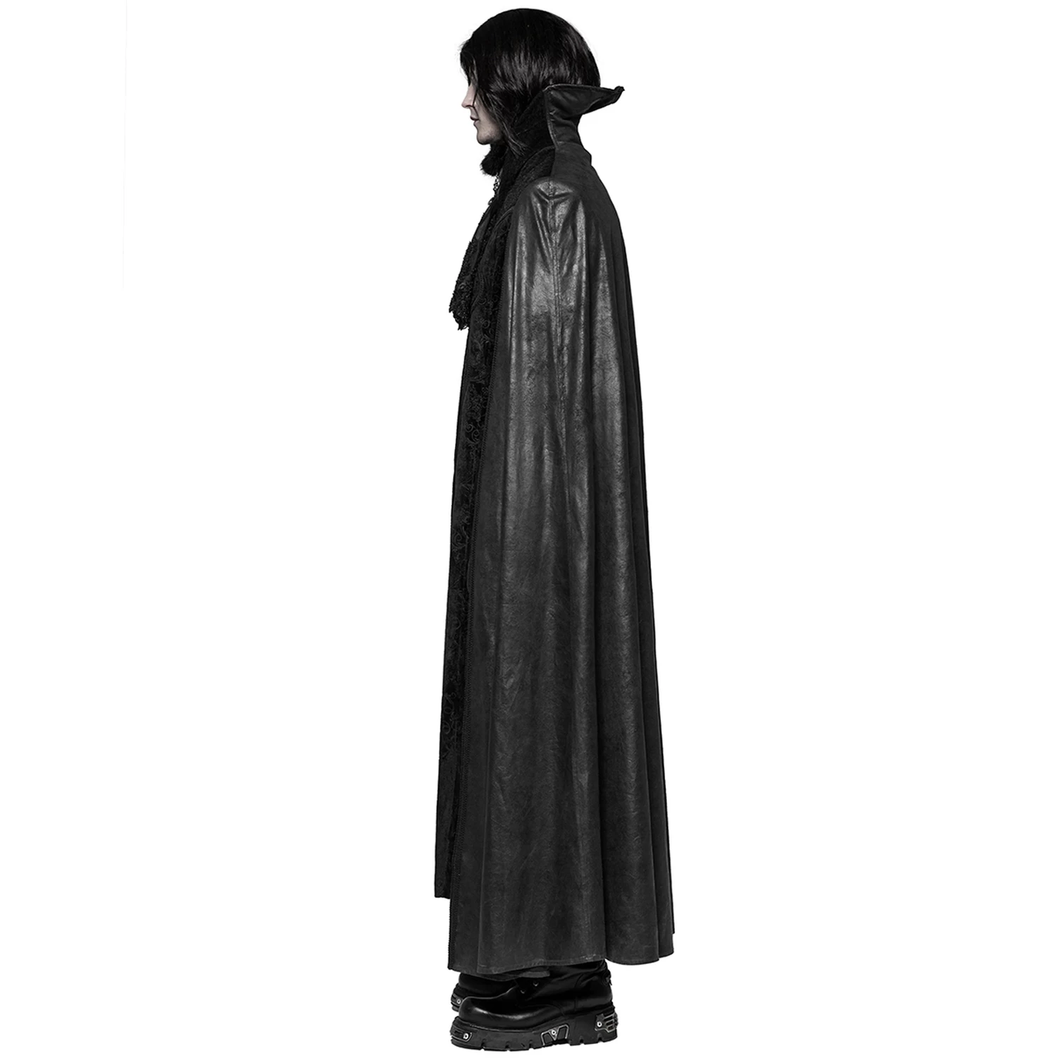 Long Manteau Cape Gothique 'Vampyr' Noir 6 Long Manteau Cape Gothique 'Vampyr' Noir – Image 4