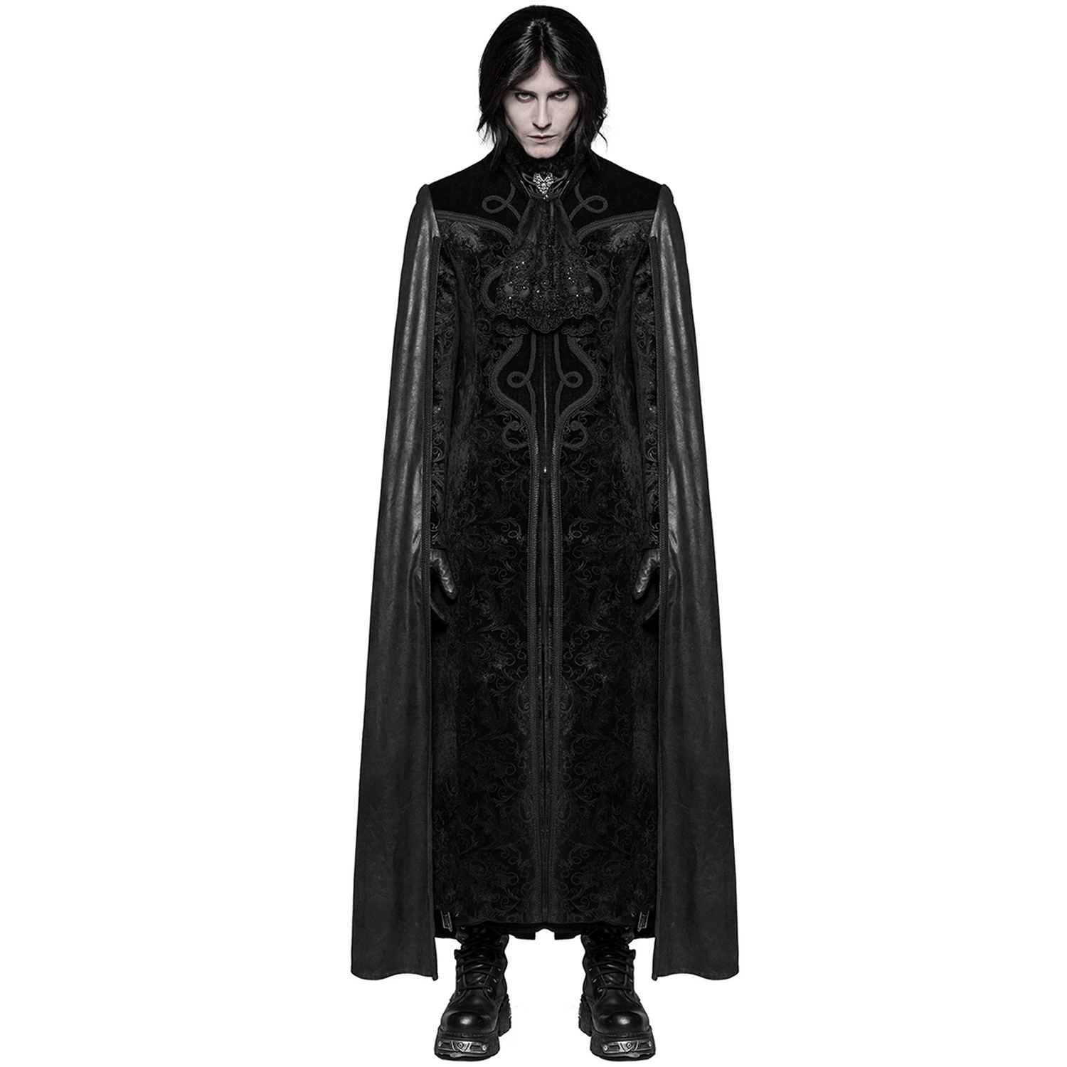 Long Manteau Cape Gothique 'Vampyr' Noir 7 Long Manteau Cape Gothique 'Vampyr' Noir – Image 5