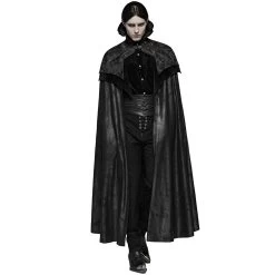 Long Manteau Cape Gothique Victorien 'Illuminati' Noir -Magasin De Mode long manteau cape gothique victorien illuminati noir 4
