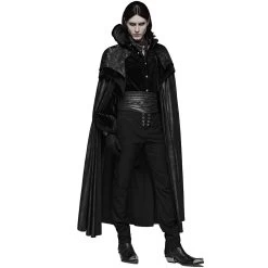 Long Manteau Cape Gothique Victorien 'Illuminati' Noir -Magasin De Mode long manteau cape gothique victorien illuminati noir 5