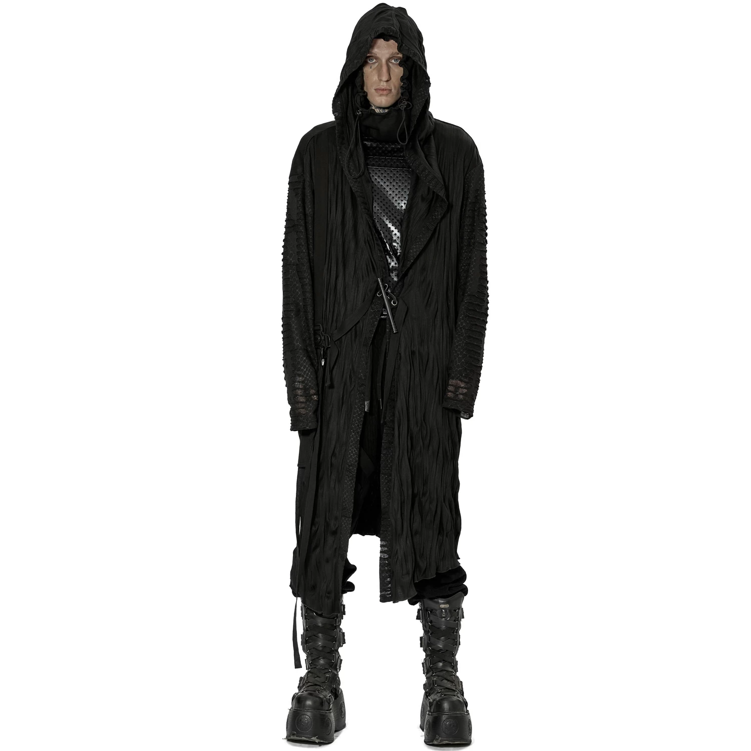 Long Manteau 'Lycidas' Noir 4 Long Manteau 'Lycidas' Noir – Image 2