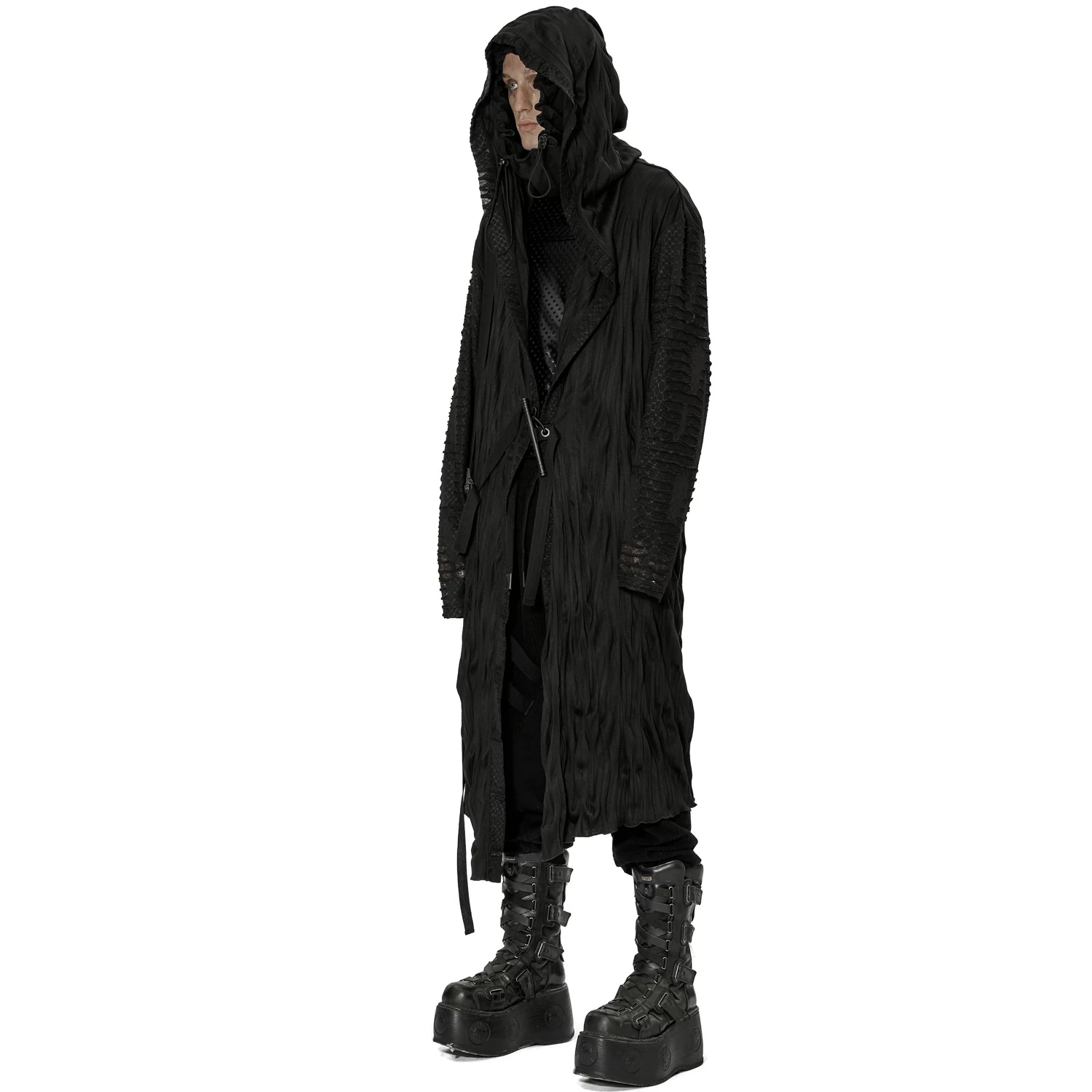 Long Manteau 'Lycidas' Noir 6 Long Manteau 'Lycidas' Noir – Image 4