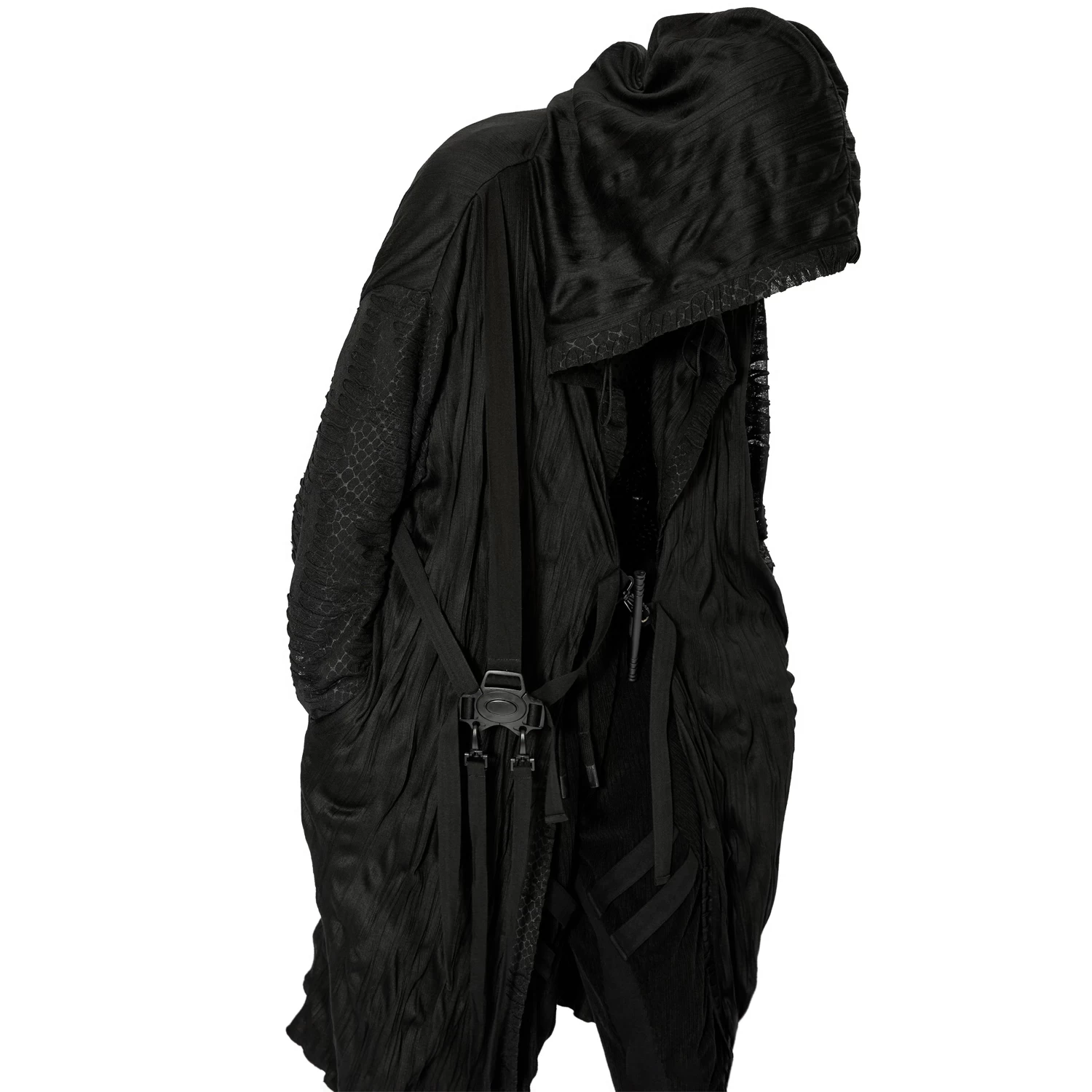 Long Manteau 'Lycidas' Noir 9 Long Manteau 'Lycidas' Noir – Image 7