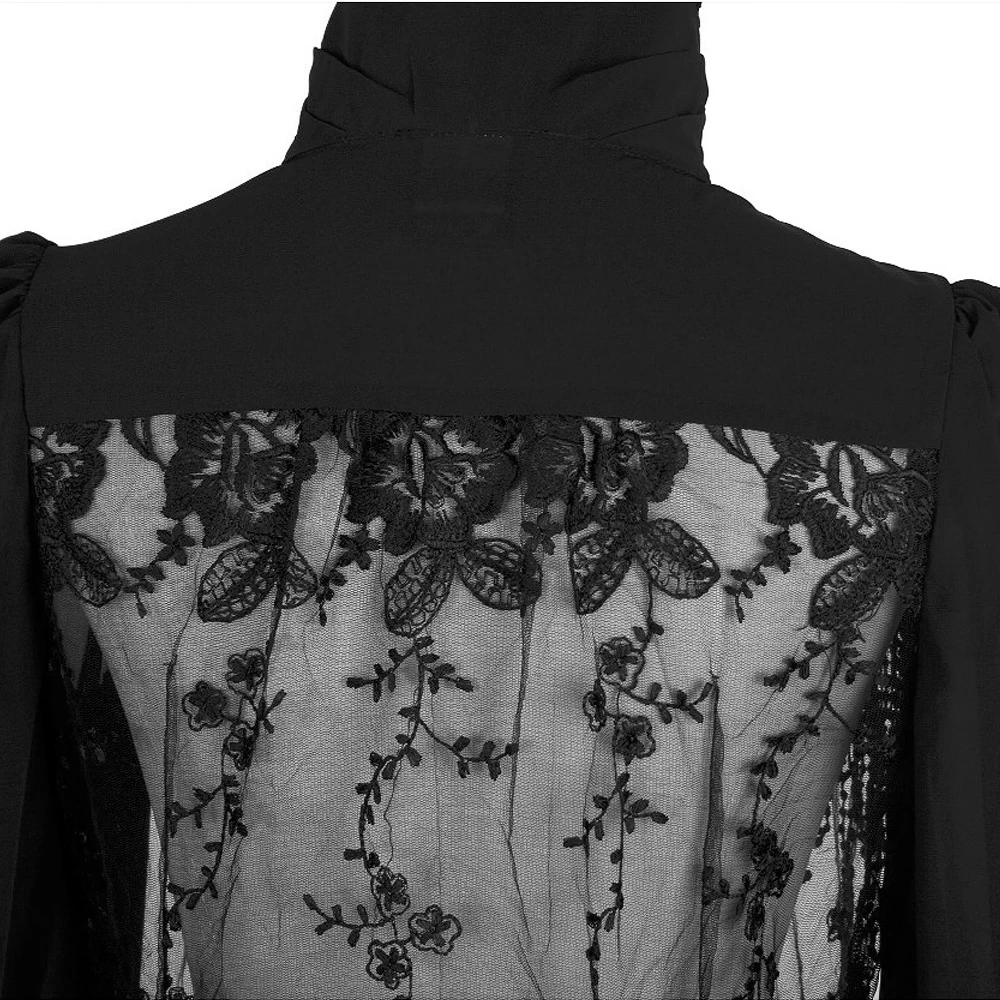 Long Top Transparent En Maille Et Mousseline 'Mystic... 9 Long Top Transparent En Maille Et Mousseline 'Mystic... – Image 7