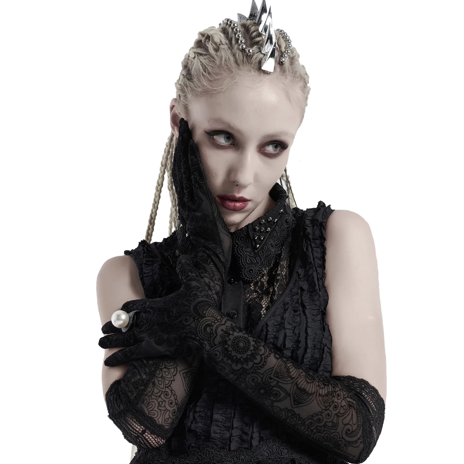 Longs Gants 'Independant' Noirs 4 Longs Gants 'Independant' Noirs – Image 2