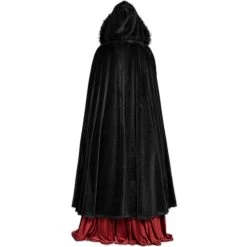Longue Cape 'Orphelia' Noire 15 Longue Cape 'Orphelia' Noire -Magasin De Mode longue cape orphelia noire 2