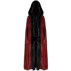 Longue Cape 'Orphelia' Rouge 17 Longue Cape 'Orphelia' Rouge -Magasin De Mode longue cape orphelia rouge 5
