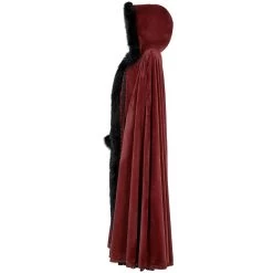 Longue Cape 'Orphelia' Rouge 19 Longue Cape 'Orphelia' Rouge -Magasin De Mode longue cape orphelia rouge 7