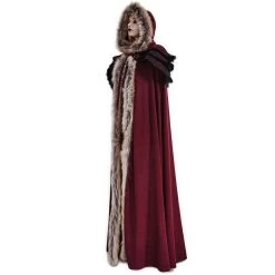 Longue Cape Pour Femmes 'Foxa' Rouge 16 Longue Cape Pour Femmes 'Foxa' Rouge -Magasin De Mode longue cape pour femmes foxa rouge 3