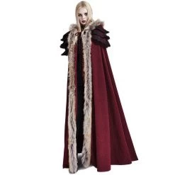 Longue Cape Pour Femmes 'Foxa' Rouge 17 Longue Cape Pour Femmes 'Foxa' Rouge -Magasin De Mode longue cape pour femmes foxa rouge 4
