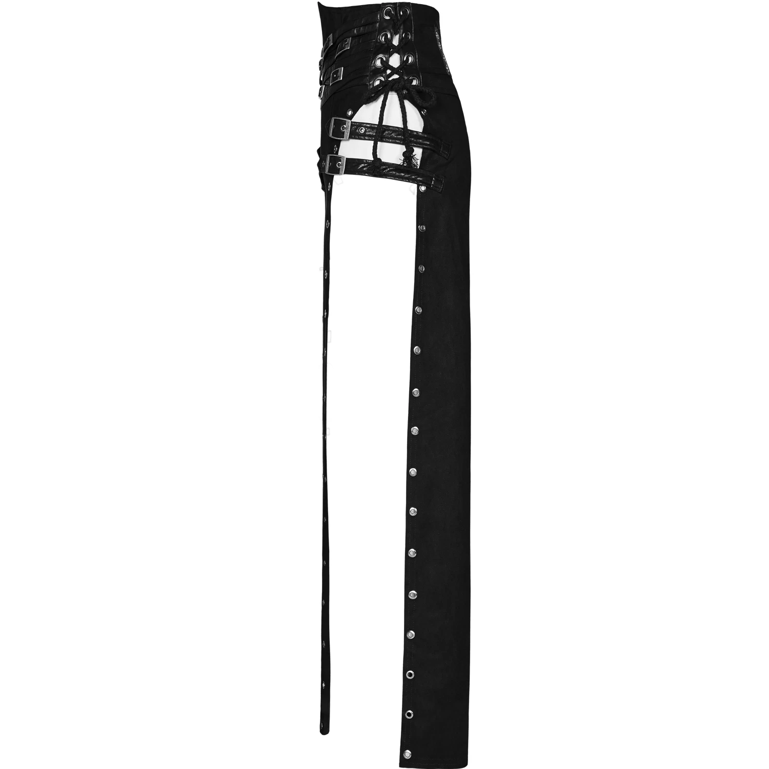 Longue Jupe 'Katana' Noire 15 Longue Jupe 'Katana' Noire – Image 13