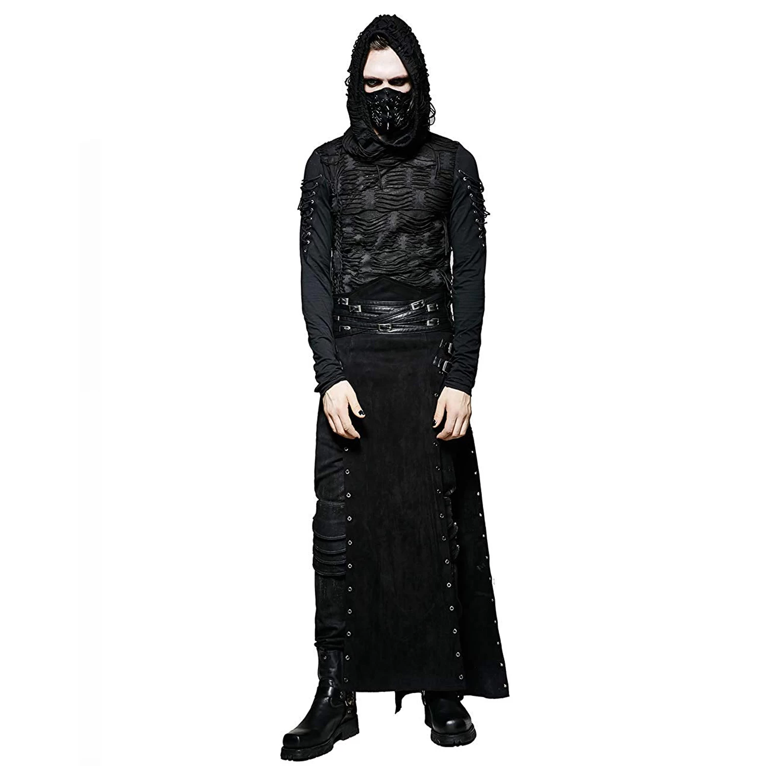 Longue Jupe Pour Hommes 'Katana' Noire 4 Longue Jupe Pour Hommes 'Katana' Noire – Image 2